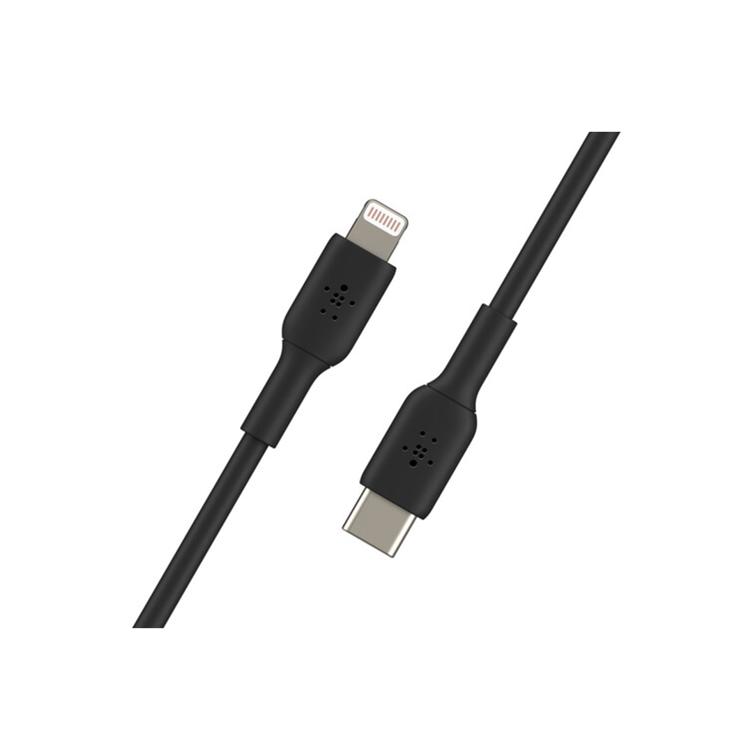 Belkin Boost Charge Lightning to USB-C Cable 1M - Black in Qatar Belkin Boost Charge Lightning to USB-C Cable 1M - Black in Qatar